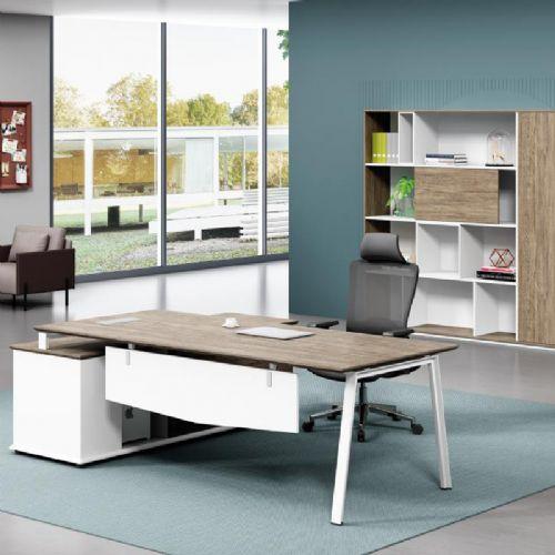 深圳眾晟家具鋼木辦公電腦主管桌對向工作站職員辦公桌